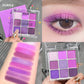 9-Color Glitter Eyeshadow Palette – Avocado Green Matte & Shimmer