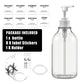 Wall-Mounted Shampoo & Conditioner Bottle Set – 500ml