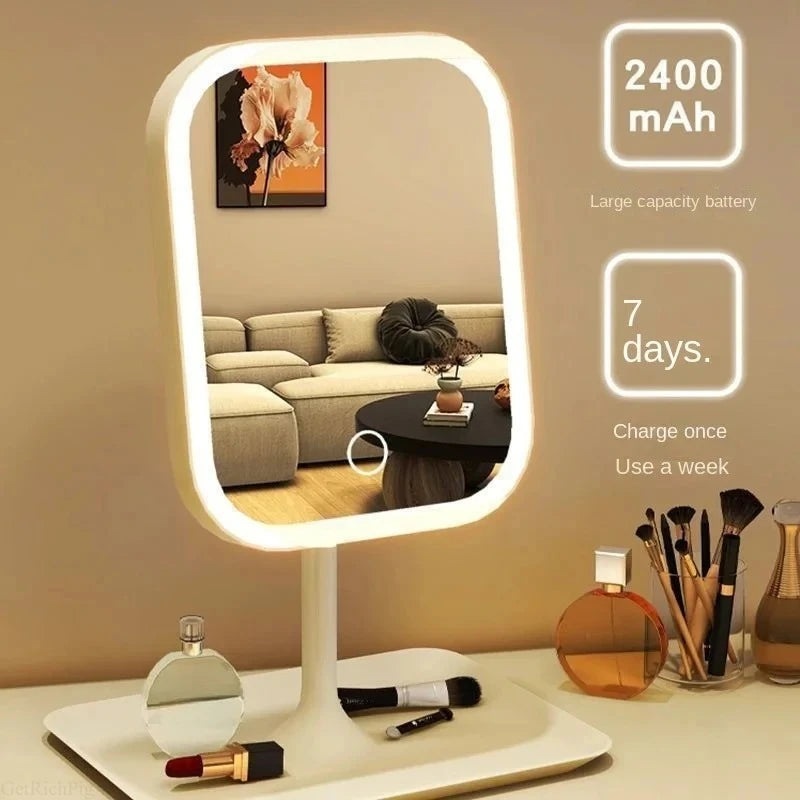 LED Touch Control Desktop Vanity Mirror