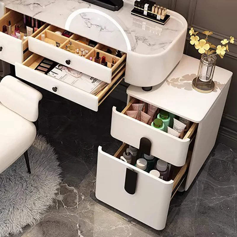 Wide Vanity Table with Storage Drawer — Vanity Furniture, Bedroom Furniture | Beautifully Within
