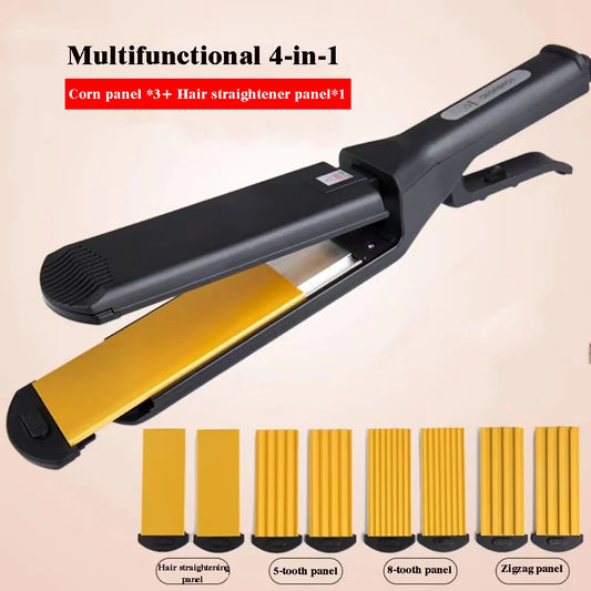Ceramic Hair Waver – Curling Iron with Corrugated Plates