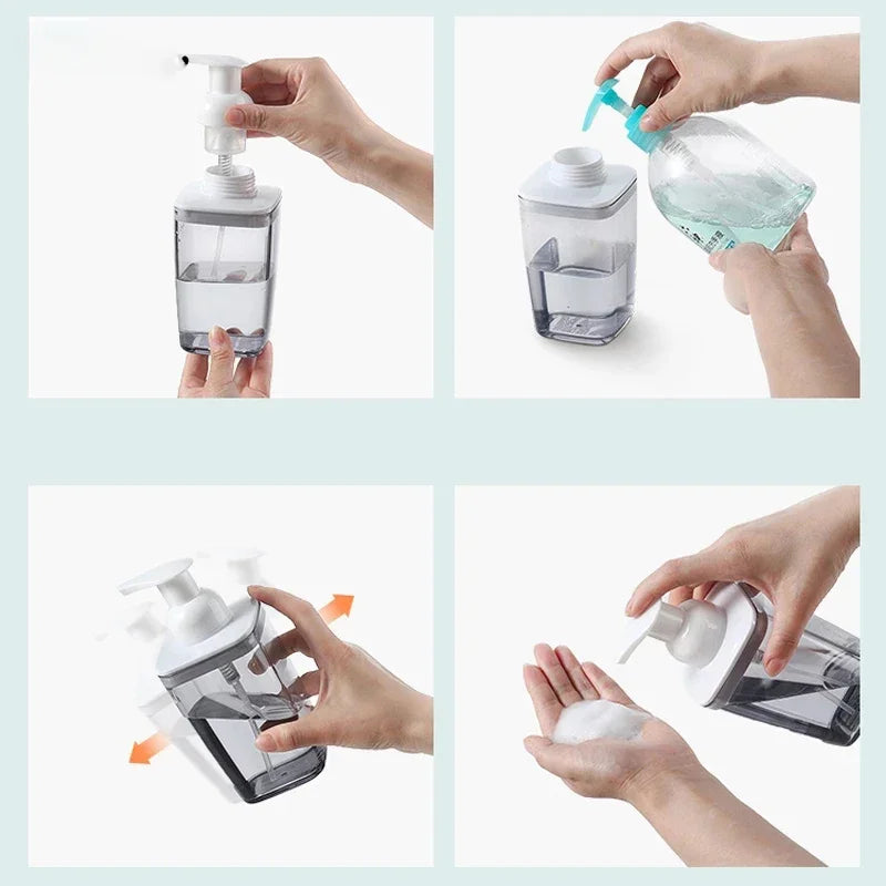 Foam Pump Dispenser Bottle – Facial Cleanser & Soap (420ml)