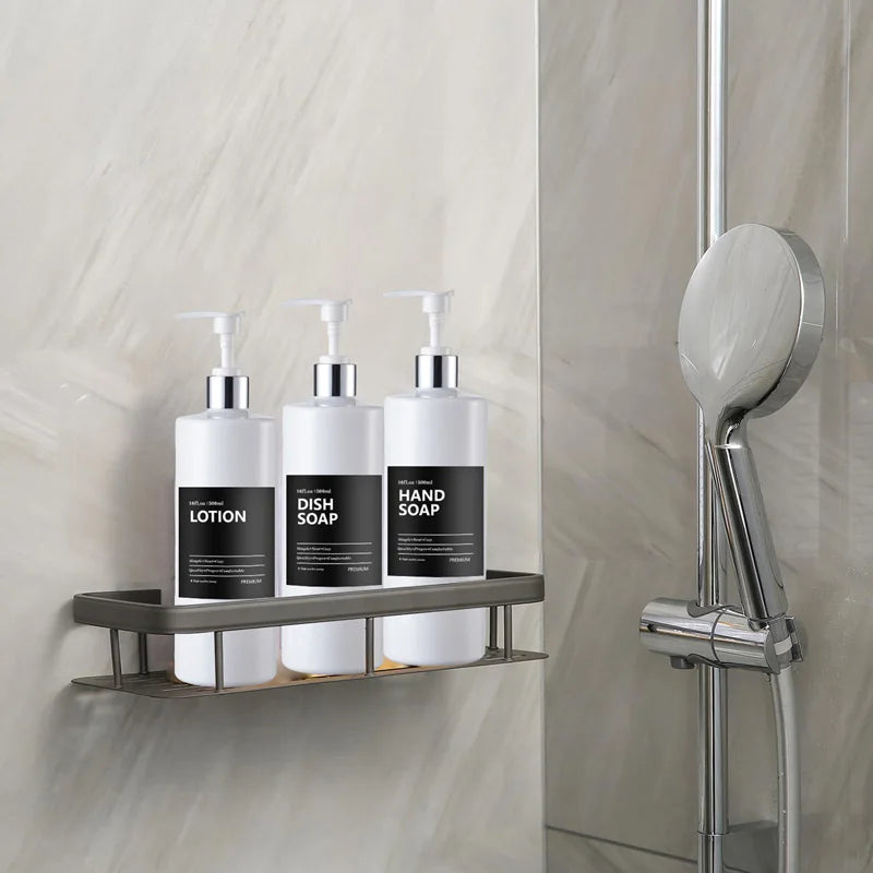 3PCS Bathroom Soap & Shampoo Dispenser – 500ml Labels