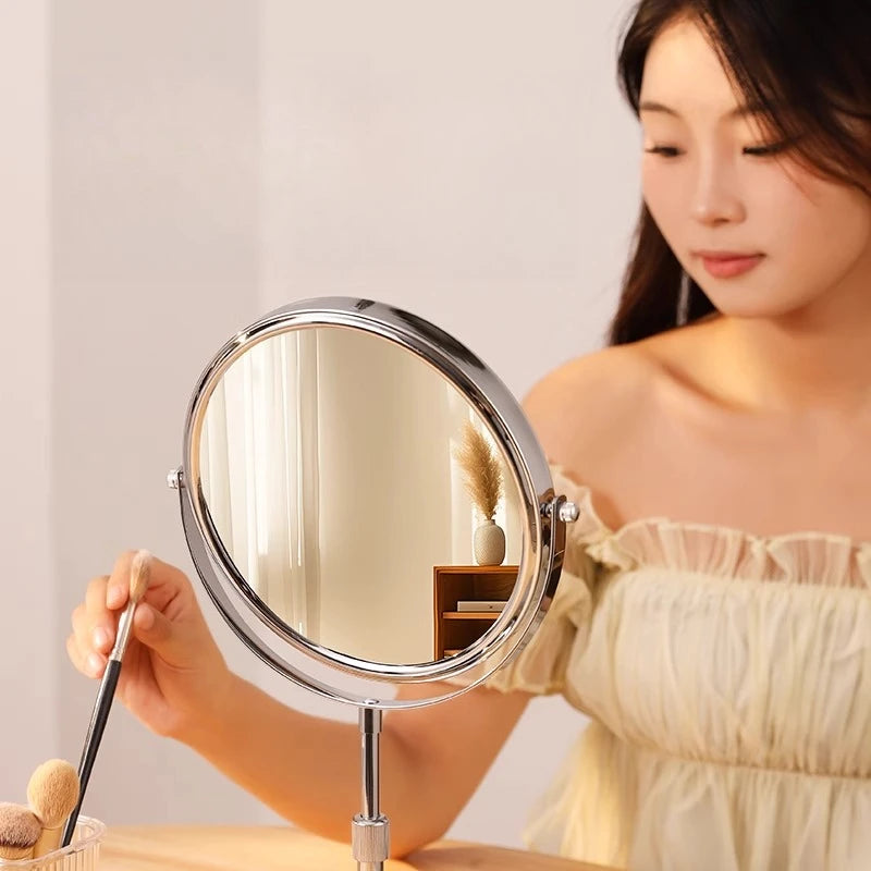 Round Standing Vanity Mirror