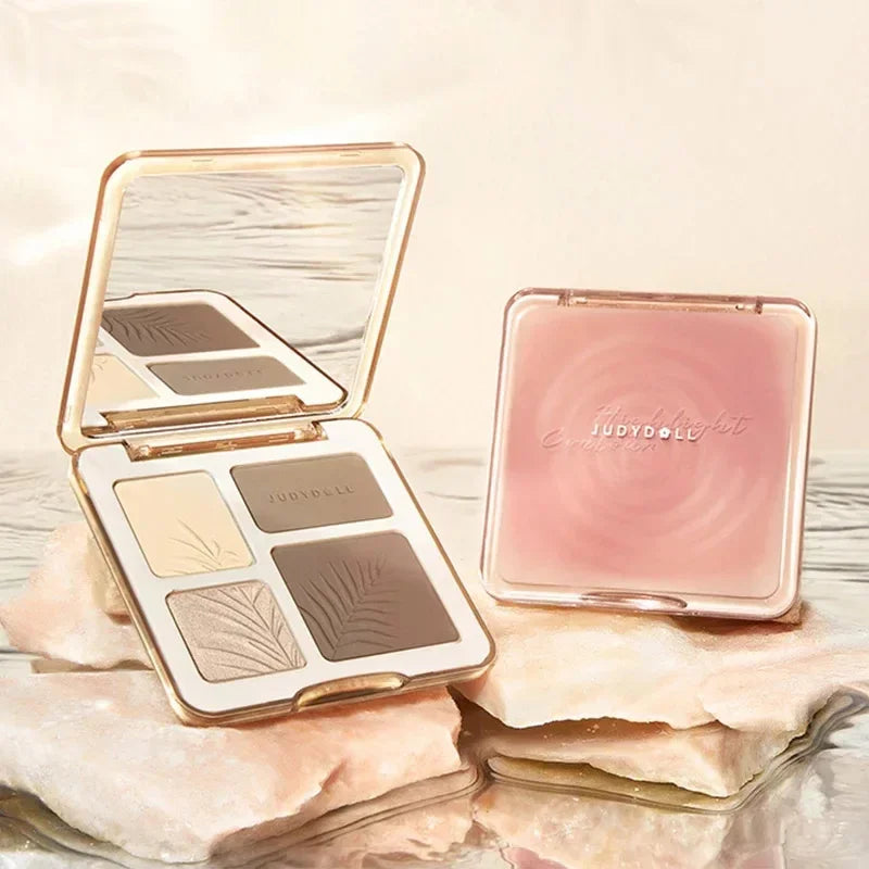 Judydoll Highlighter Palette – Long-Lasting Contour & Shimmer Makeup