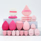 20PCS Pink Makeup Sponge Set – Foundation & Powder Puff