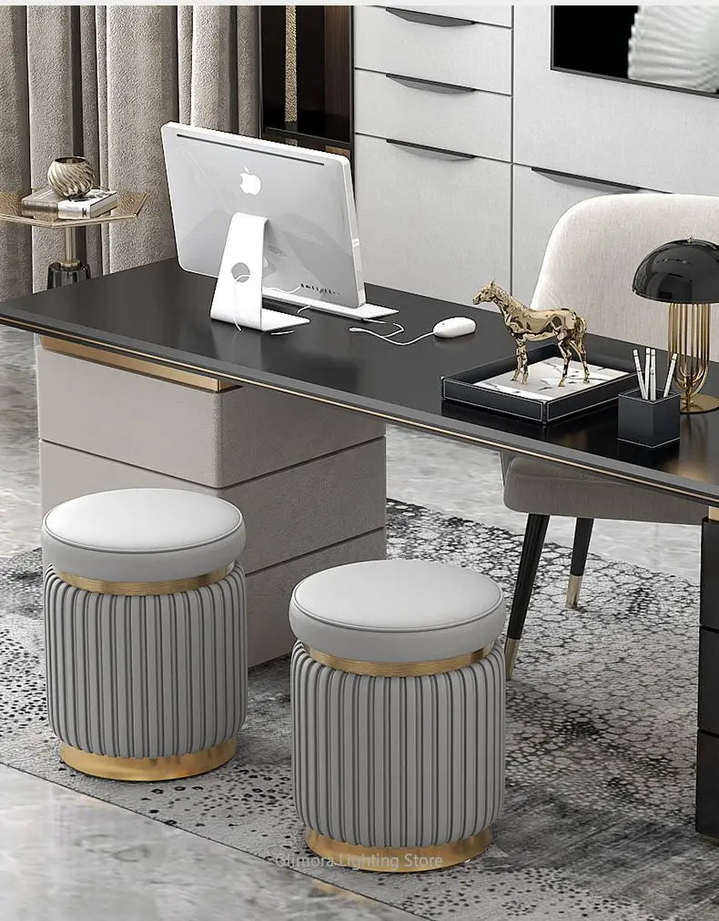 Upholstered Vanity Stool — Vanity Furniture, Bedroom Furniture | Beautifully Within