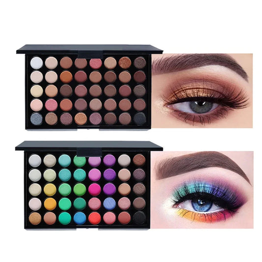 40-Color Eyeshadow Palette – Matte, Glitter & Shimmer