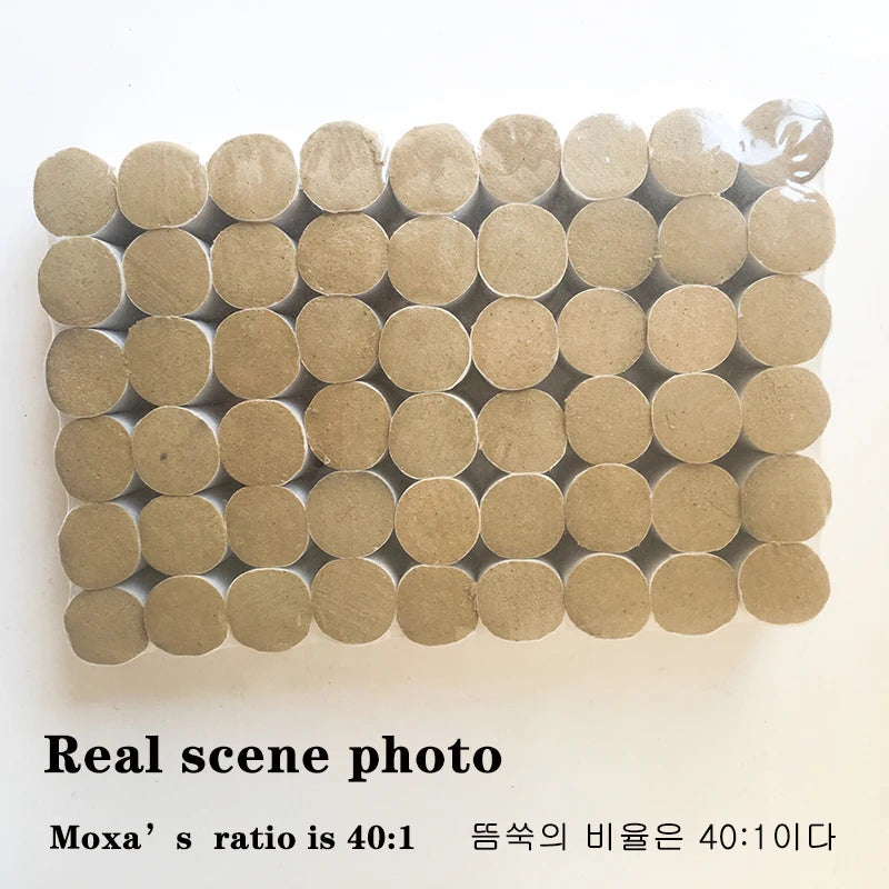 54Pcs/Set Moxibustion Roll Using Pure Nature Wormwood Chinese Medicine Moxa Care Meridian Warm Therapy Relieve Pain Health Care