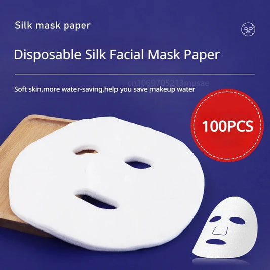 Disposable Facial Mask Sheets – Cotton Paper (50/100pcs)