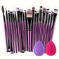 Makeup Brush Set (8–20pcs) – Foundation & Eyeshadow