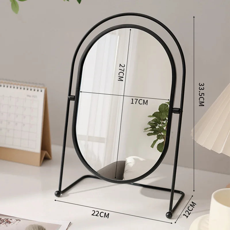 Oval Wall-Mount Vanity Mirror