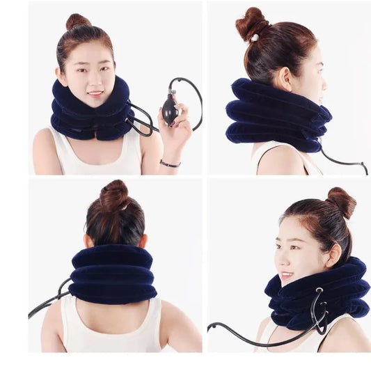 Inflatable Cervical Neck Brace – Stretch & Hot Compress Device