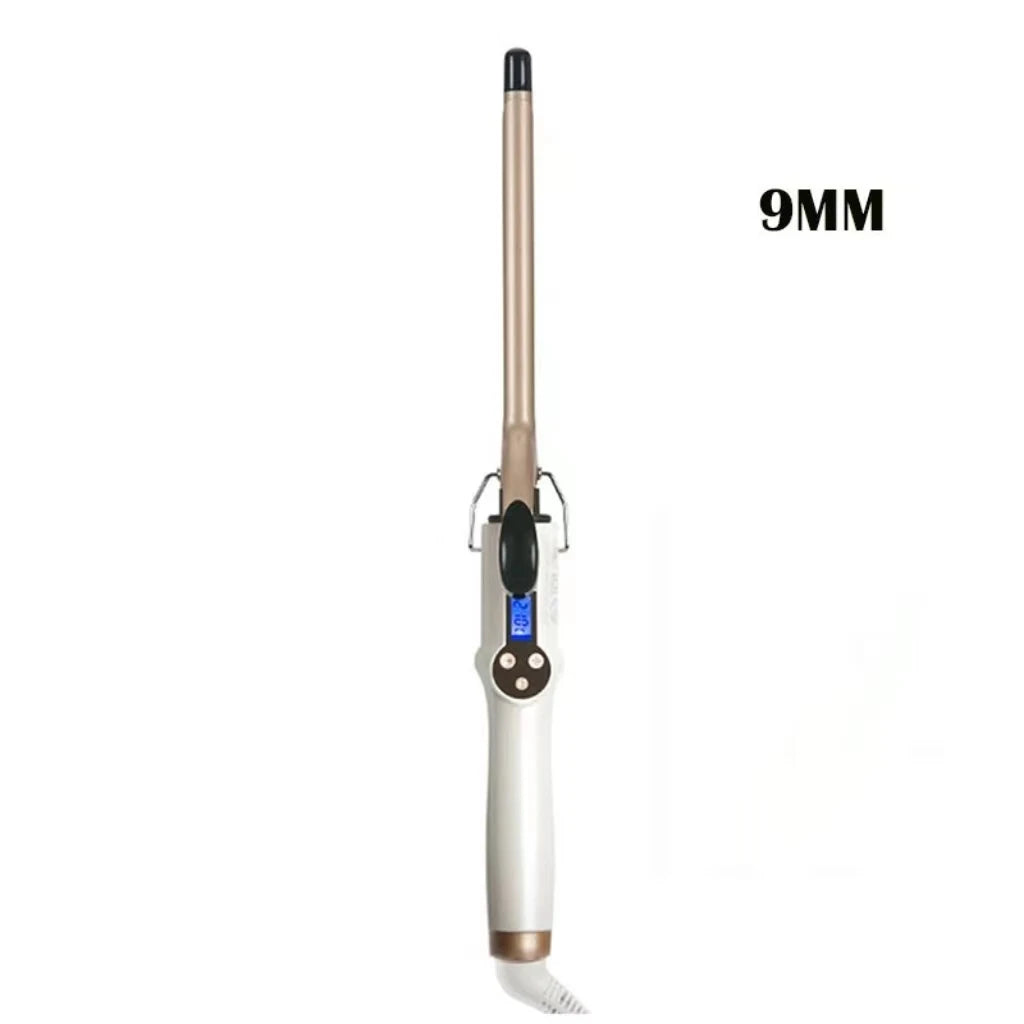 LCD Hair Curler Wand – Professional Curling Iron 9–38mm
