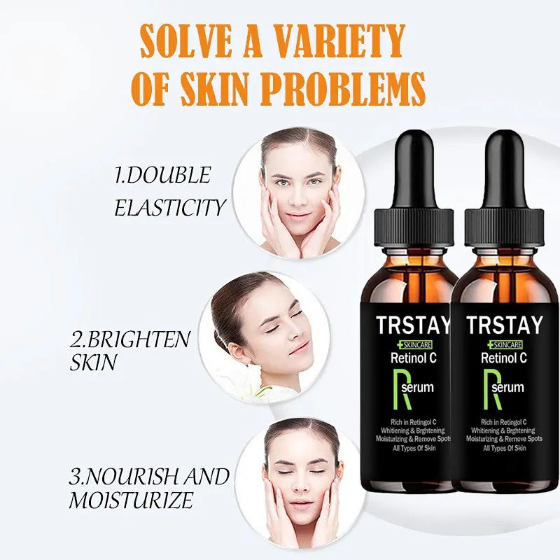 Vitamin C Serum Anti-aging Whitening VC Essence Oil Topical Facial Serum with Hyaluronic Acid Vitami