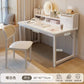 Simple Dressing Table Makeup Table with Storage Vanity Desk with Mirror and Led Lights Study Table Student Desk for Bedroom