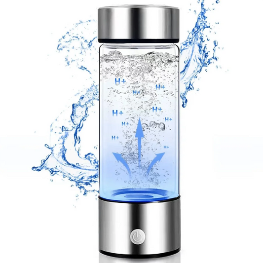 Hydrogen Water Bottle – Portable Rechargeable Glass Generator
