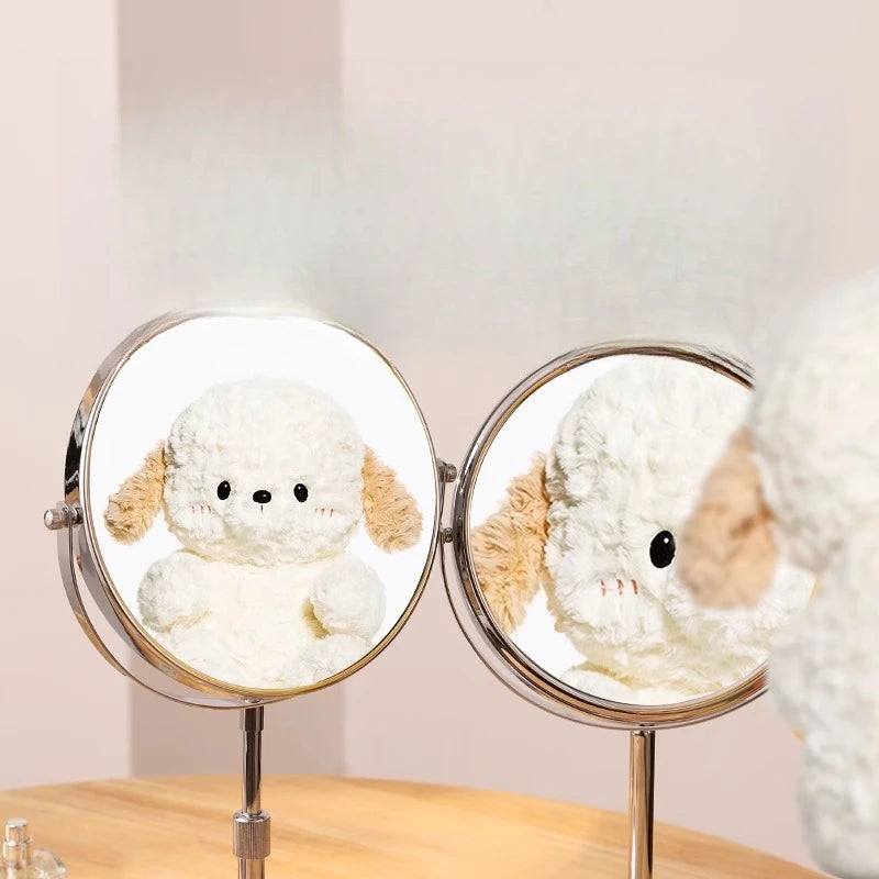 Round Standing Vanity Mirror