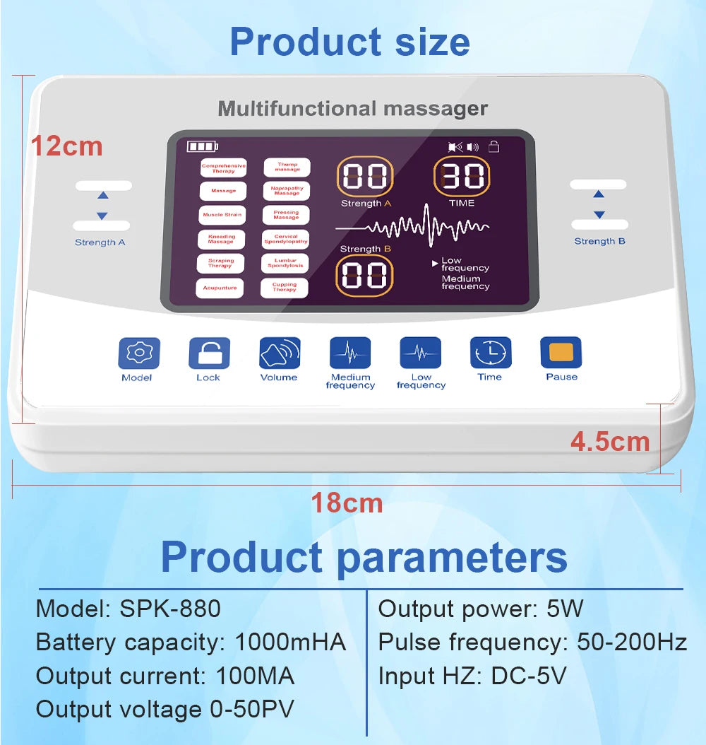 12-Mode TENS Electric Pulse Therapy Massager - image 6
