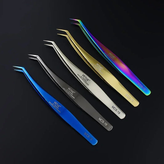 Vetus Premium Eyelash Tweezers – Fine Tip Tool