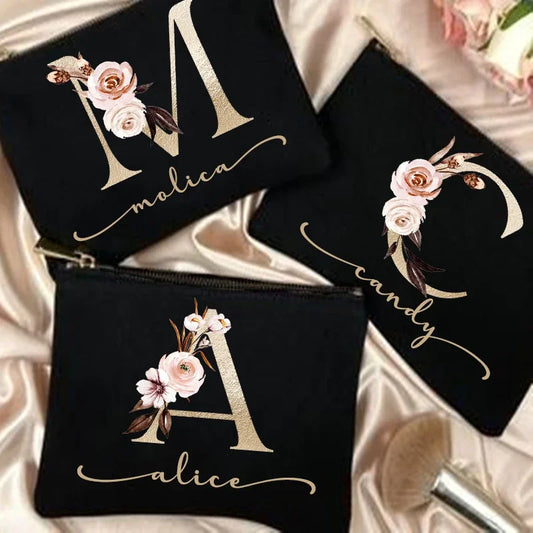 Custom Name Makeup Bag – Personalized Cosmetic Case
