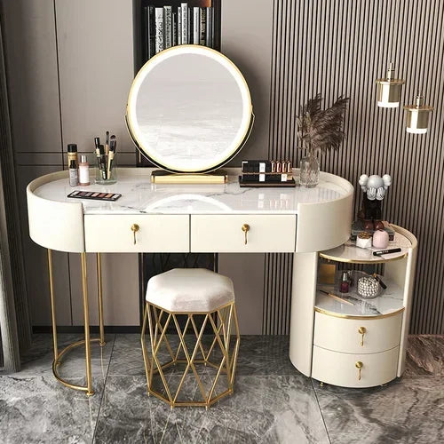 Bedroom Beauty Vanity Table Drawer Storage Fashion Girls Vanity Table Luxury Multifunctional Tocador Maquillaje Furniture
