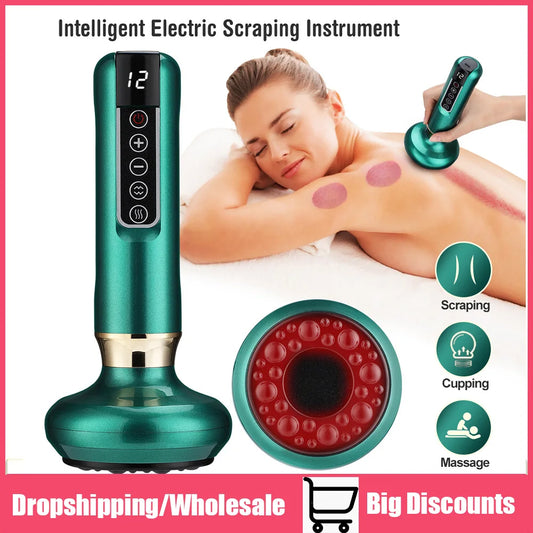 Smart Vacuum Cupping Massager – Infrared Heating & Skin Therapy