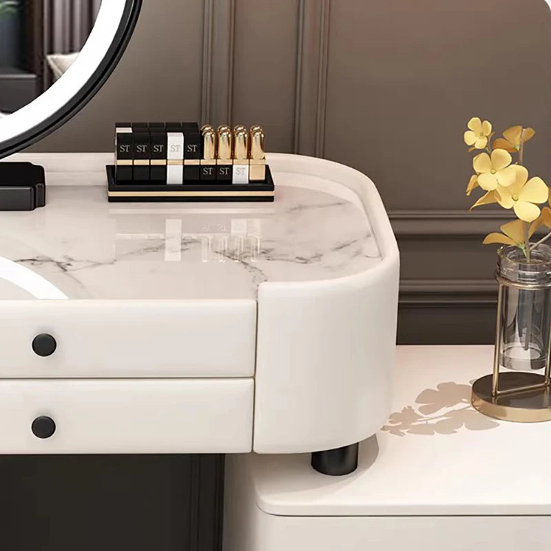 Wide Vanity Table with Storage Drawer — Vanity Furniture, Bedroom Furniture | Beautifully Within