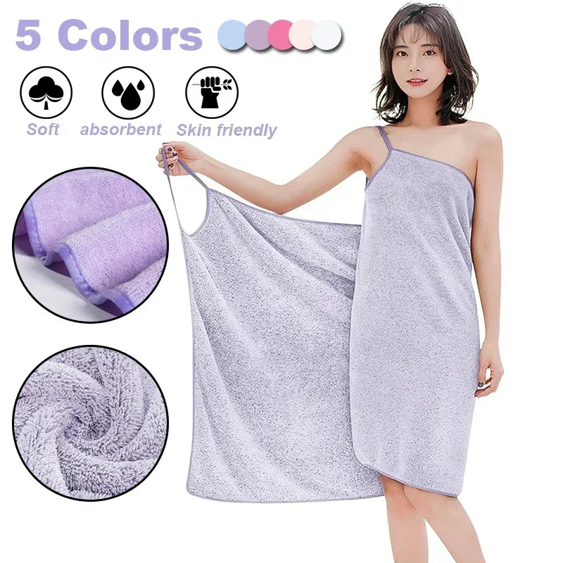 Wearable Microfiber Bath & Sauna Towel — Bath Linen, Quick-Dry | Beautifully Within