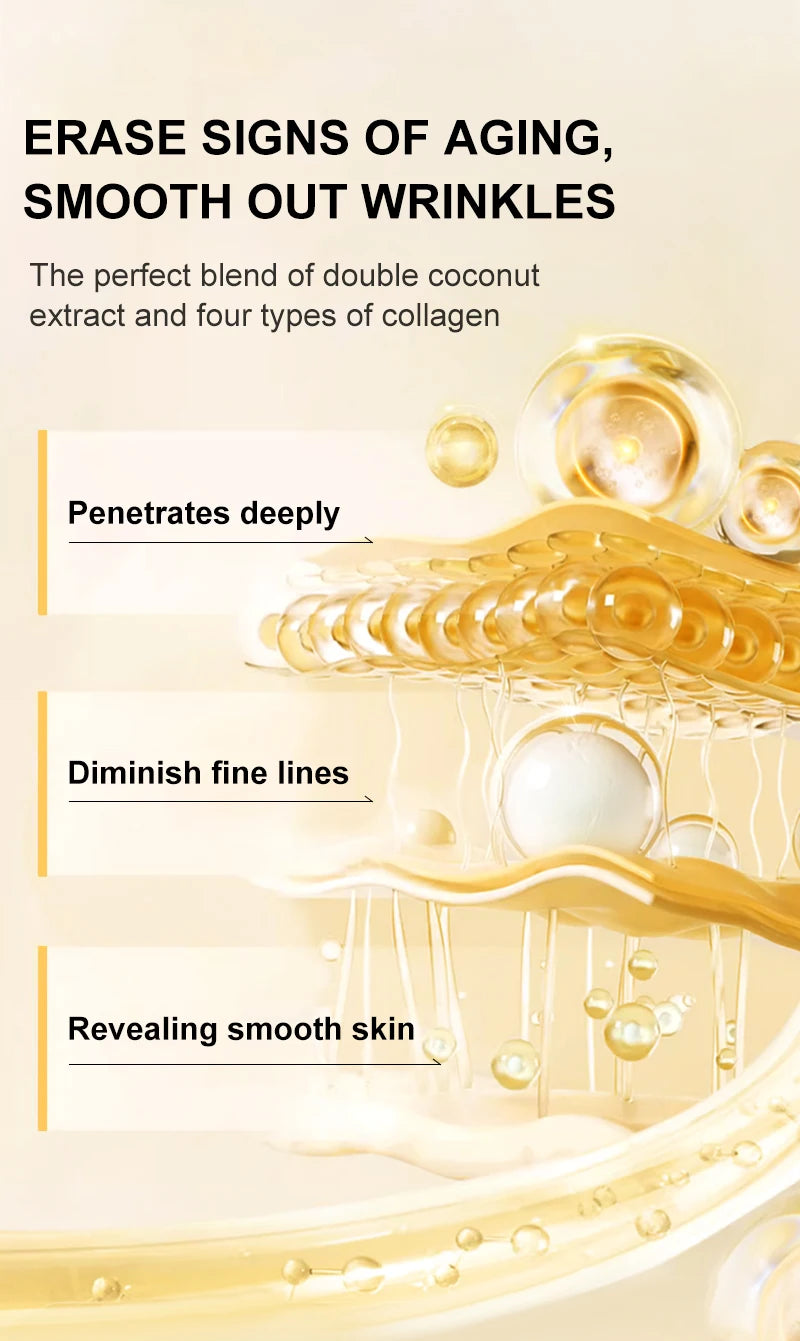 Collagen Face Serum Anti Wrinkle Whitening Hyaluronic Acid Serum Lifting Firming Anti Aging Facial Skin Care Beauty Cosmetics