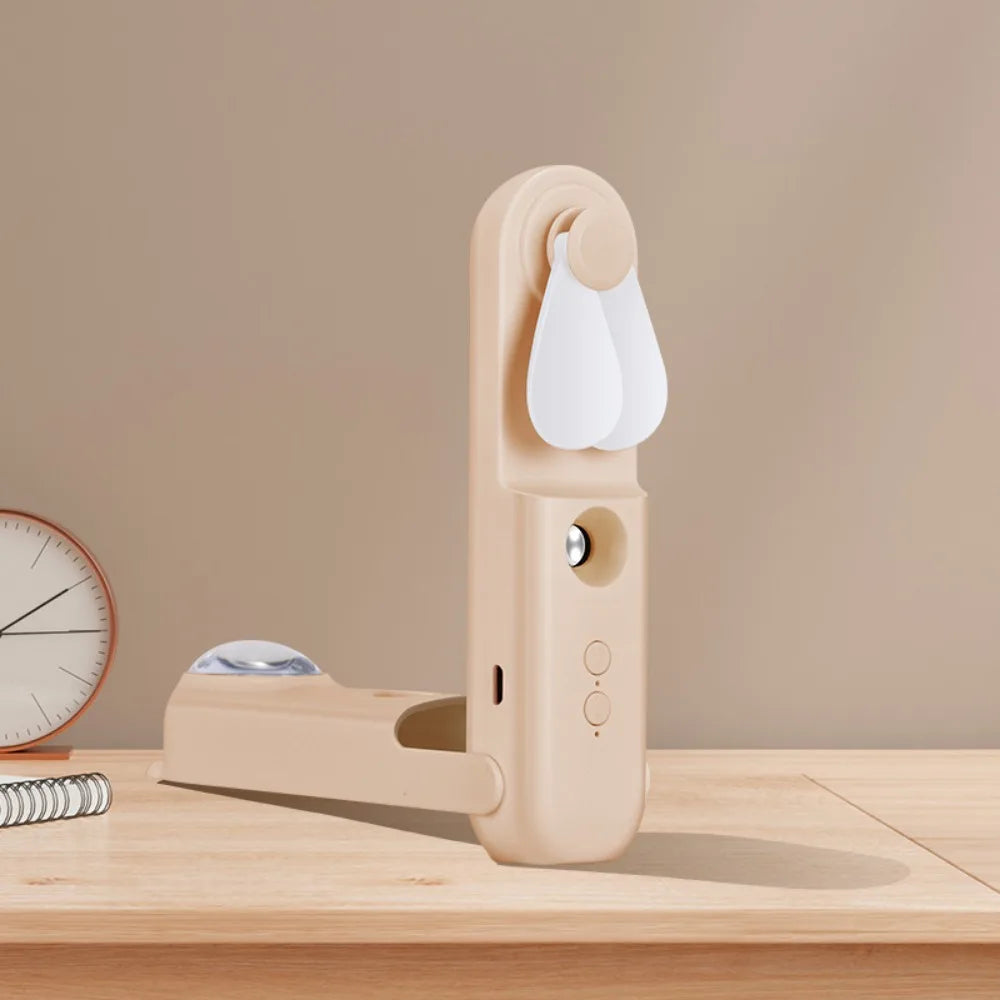 USB Mini Nano Spray & Fan – Portable Face Moisturizer & Cooler