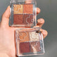 Judydoll 4-Color Eyeshadow Palette – Matte & Glitter Shades