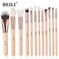BEILI Pink Makeup Brush Set – Powder & Eyeshadow