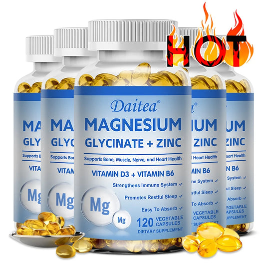Magnesium + Zinc + D3 + B6 – Bone & Muscle Support