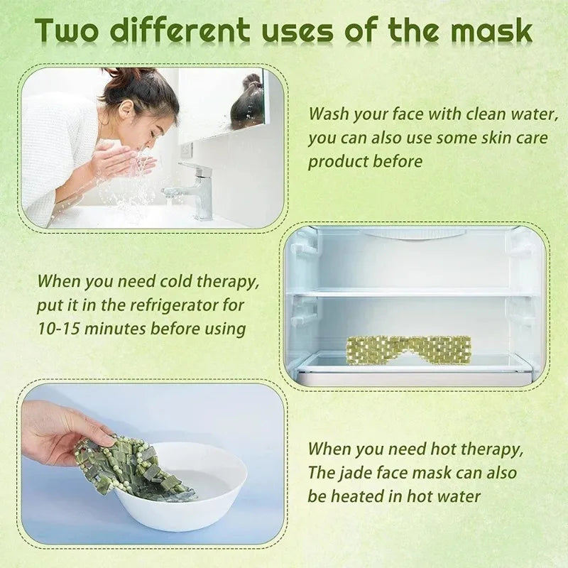 Natural Jade Facial Mask & Eye Cover