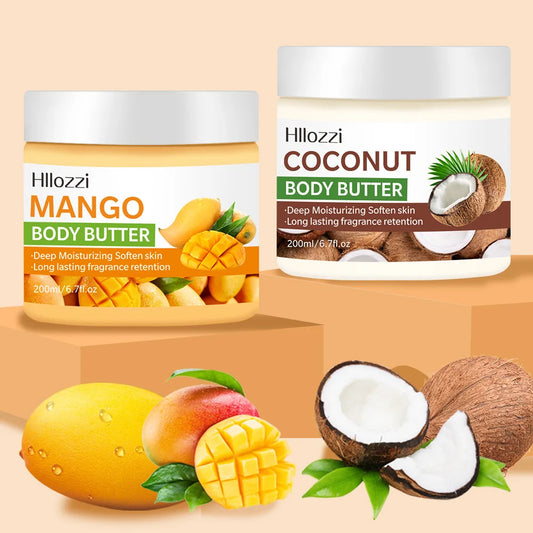 Coconut Mango Body Butter – Moisturizing & Repair Cream (200ml)