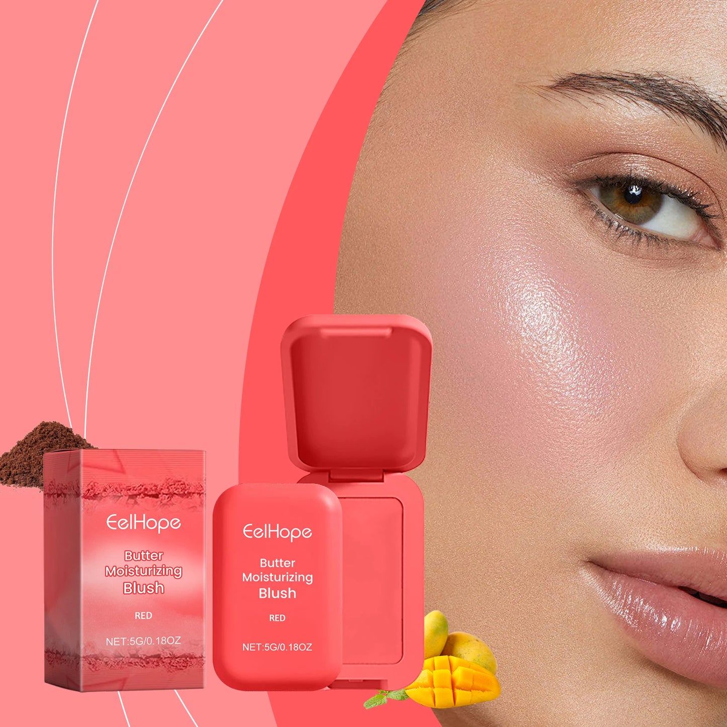 Beauty Butter Cream Blush – Matte Moisturizing Cheek Powder