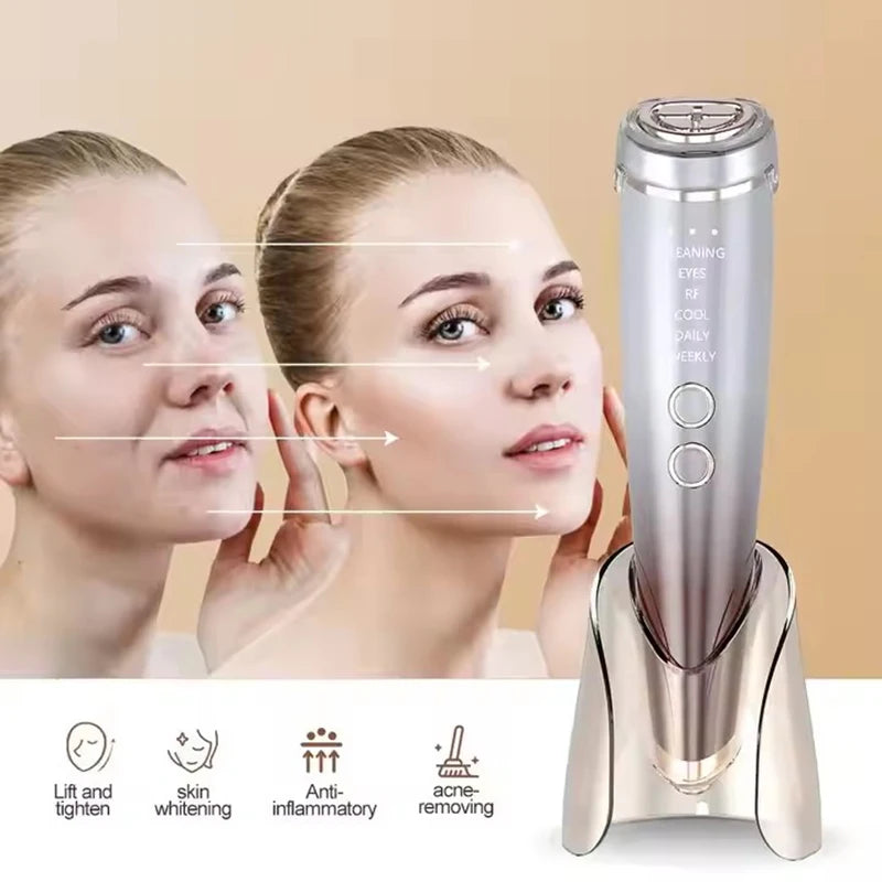 6 In1 Beauty Machine Multifunctional High Definition RF Beauty Instrument for Facial Lifting and Tightening of The Face and Eyes
