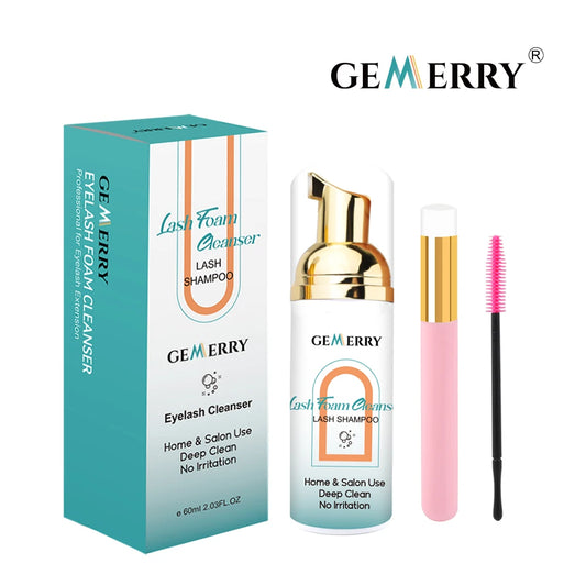 Lash Shampoo Kit (60ml) – Brush & Bubble Cleanser