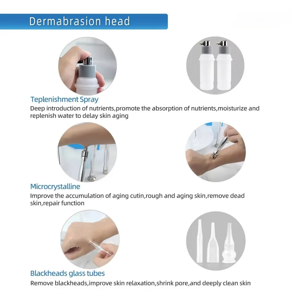 3 In 1 Diamond Microdermabrasion Facial Cleansing And Blackhead Removal Device