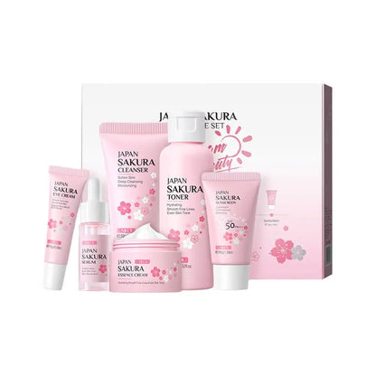 Sakura Skincare Set – 6pcs Anti-Aging & Whitening Care