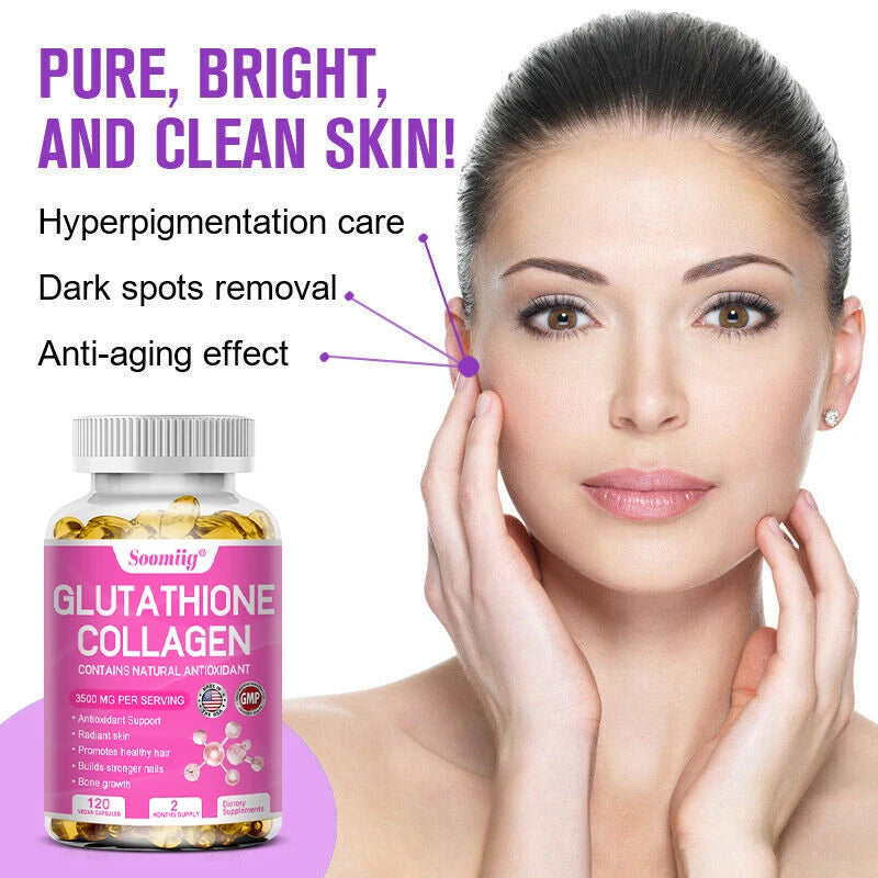 Collagen + Glutathione – Skin, Hair & Nail Support