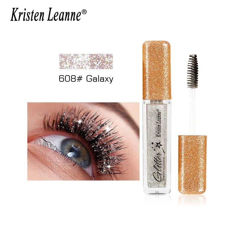 Silver Diamond Glitter Mascara – Waterproof, Curling, Fast Dry