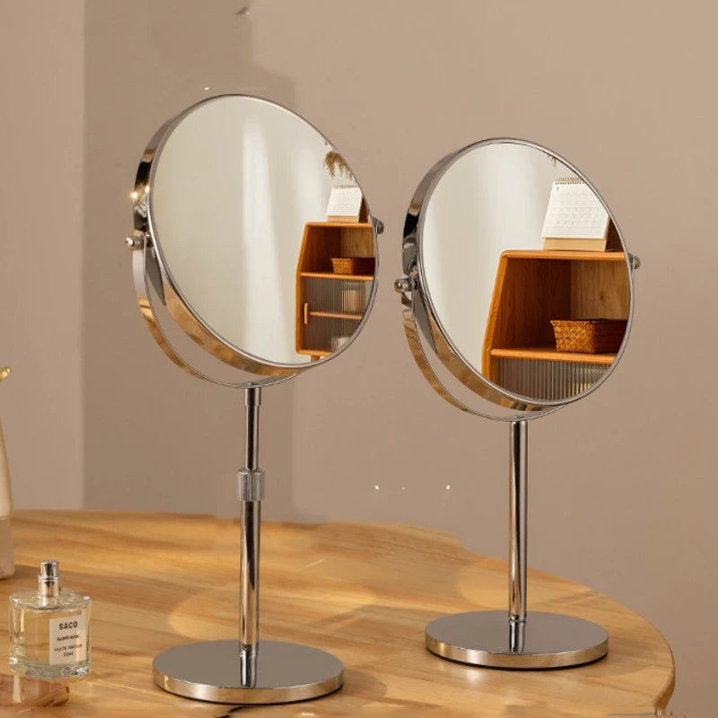 Round Standing Vanity Mirror — Glass Mirror, Home Decor | Beautifully Within