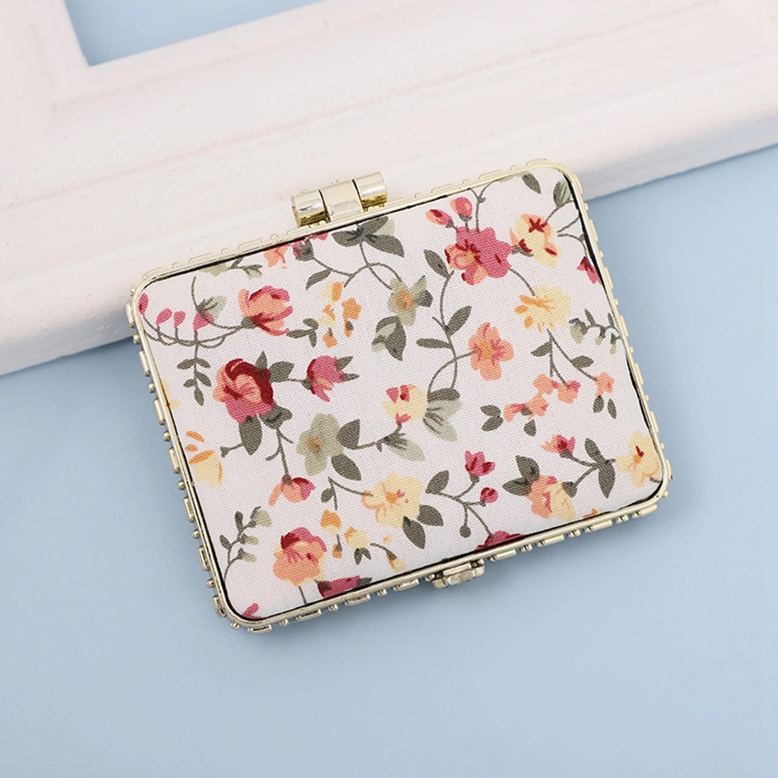 Compact Makeup Mirror Cosmetic Magnifying Round Pocket Make Up Mirror for Purse Travel Bag Home Office Mirror