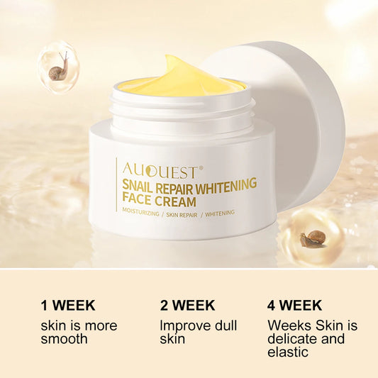 AUQUEST Snail Collagen Face Cream – Whitening & Moisturizing