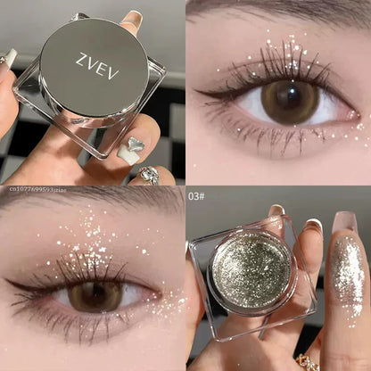Metallic Eyeshadow Palette – Glitter & Smoky Makeup