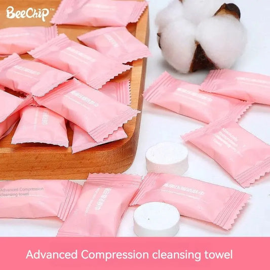50PCS Compressed Cotton Towels – Travel Disposable Pack