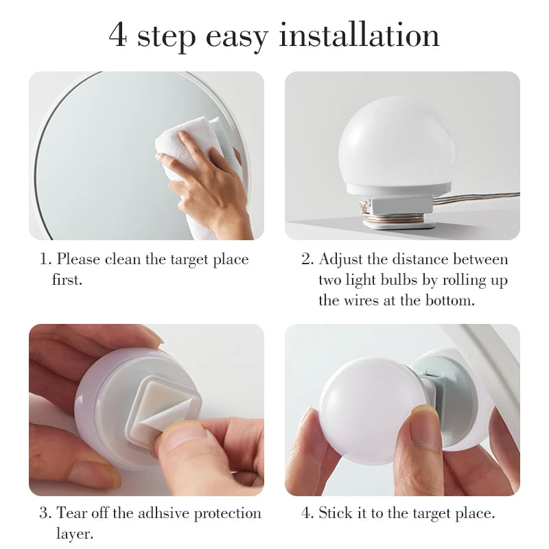 USB LED Vanity Mirror Light Kit