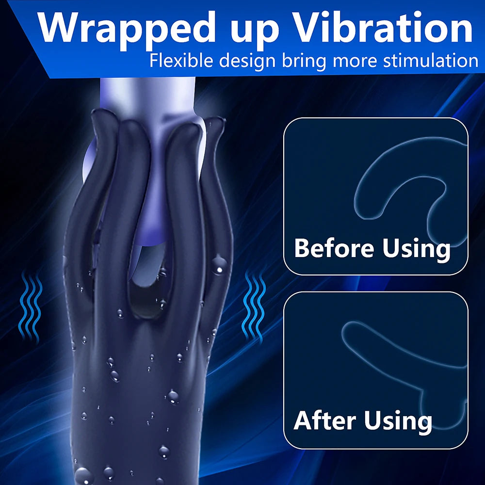 Glans Trainer for Men Powerful Vibrating Penis G Spot Masturbator Soft Fingertip Prolong Endurance Massage Vibrator Erotic Toys